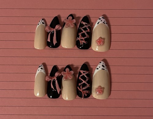 Pink and black - pink, black,