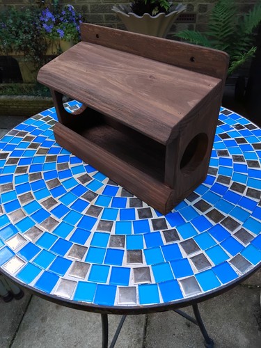 Handmade wooden bird feeder - bird,