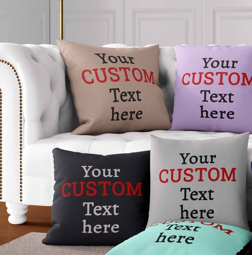 Custom text cushion - text,