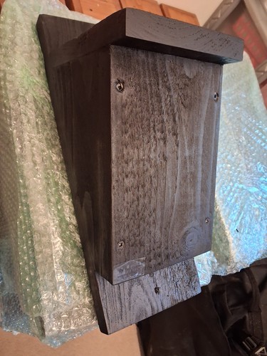Handmade wooden rustic - bat, box