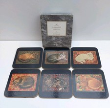 Set 6 Cloverleaf Cat Coasters