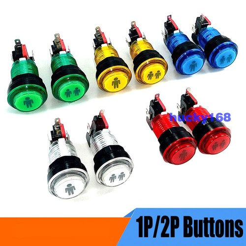 Arcade led buttons push - kit, 1p