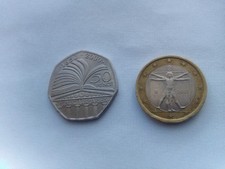 50p coin.2000 public libraries.+ free euro!