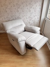 Ex-Showroom DFS Electric Recliner Armchair – Fabric, 100cm Wide, Modern Comfort