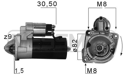 Era 220679a starter anlasser - era, starter,