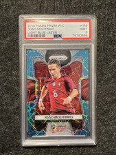 2018 Panini Prizm World Cup Joao Moutinho Light Blue Lazer Prizm /125 Mint PSA 9