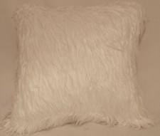 Long Shaggy Faux Fur Mongolian Hair Large Cushion Cover Sheepskin (18"/45cm)