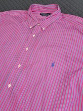 Vintage Ralph Lauren Shirt Mens 3XB XXXL 19.5 Striped