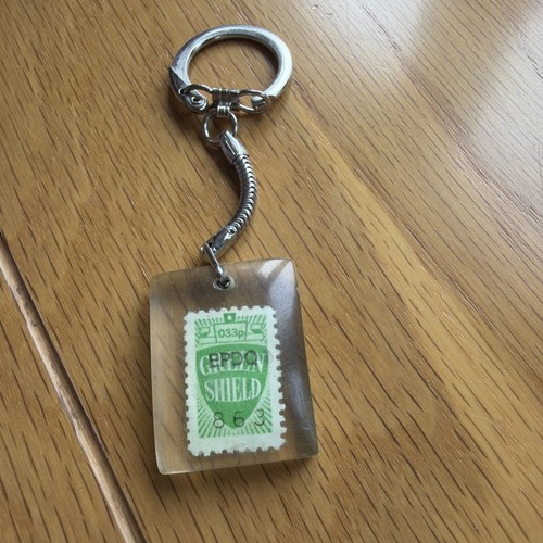 Vintage green shield stamps - shield,