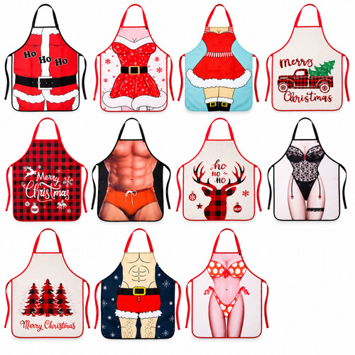 Christmas apron polyester - apron,