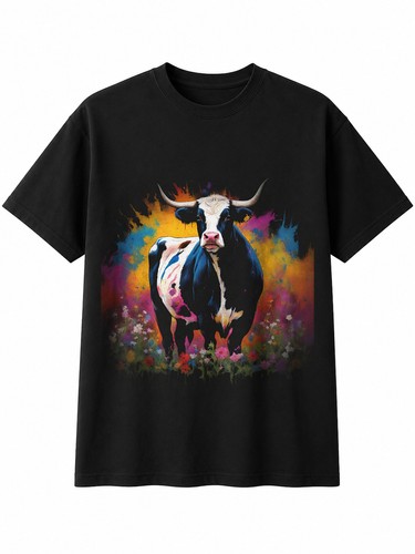Splatter art hereford - splatter, bull