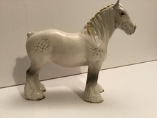 LARGE BESWICK GREY SHIRE HORSE 818