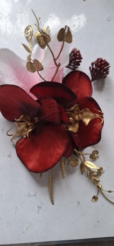 Hair flower clip rockabilly - hair,