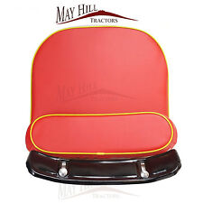 Seat Cushion Set Red With Yellow Piping for David Brown 850 990 950 Implematic