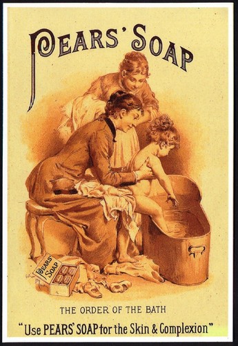 Modern postcard pears soap - postcard:,