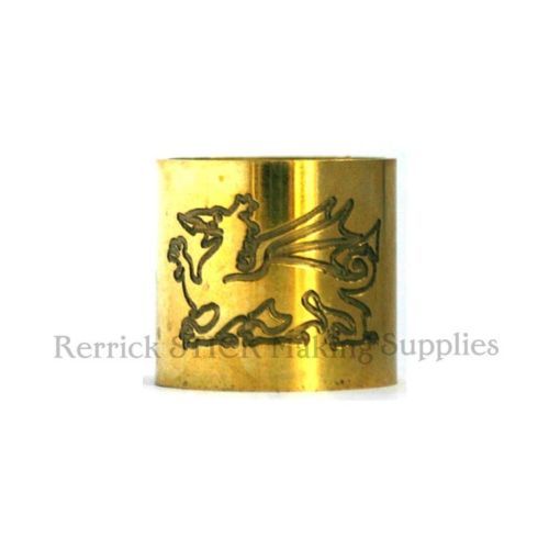 Plain brass collar for walking - brass,