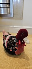 Handmade Heavy Duty Duck Door Stop Fabric Novelty Animal Doorstop Wedge 33cm