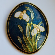 Vintage Snowdrop Brooch, Crown