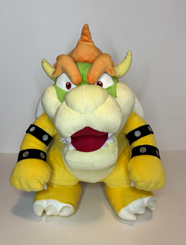 Super mario bowser plush - mario, 15”