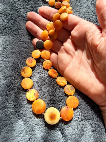 Vintage baltic amber necklace - vintage,
