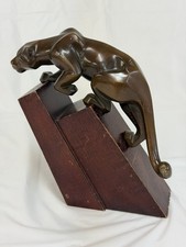 ART DECO STYLE BRONZE JAGUAR