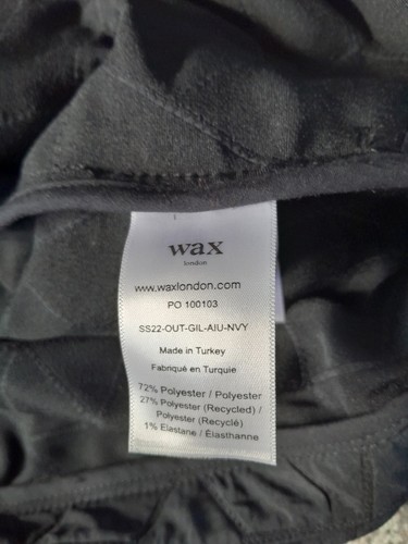 Wax quited navy - wax, size