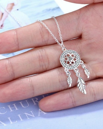 Silver dream catcher crystal - dream,