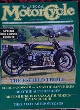  The Classic Motorcycle   September 1988    Royal Enfield 3 cylinder, OK Supreme