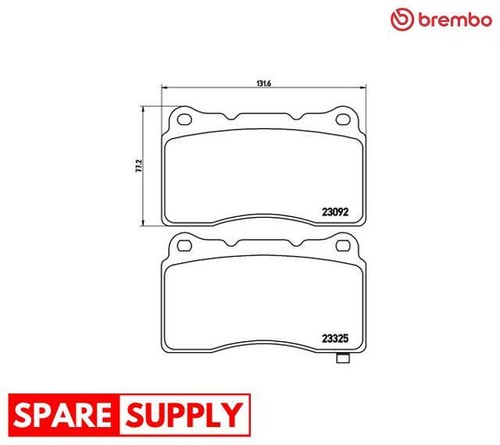 Brake pad set disc - brake,