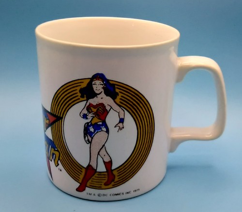 Vintage wonder woman ceramic - woman,