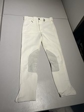 Pikeur Breeches Girls US 13  158 White Equestrian Knee Riding Pants 26x24