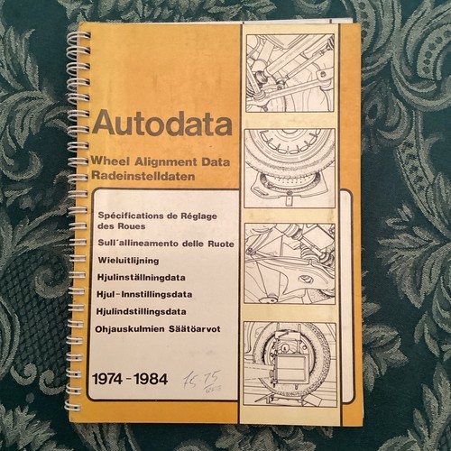 Autodata wheel alignment data - alignment,