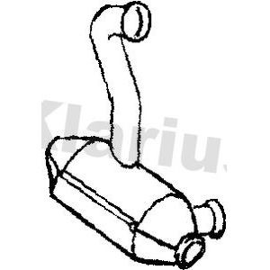 Approved front pipe catalyst - front,