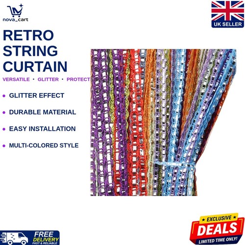 Door curtain retro string - retro,