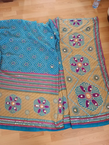 Beautiful blue with sequences - blue,