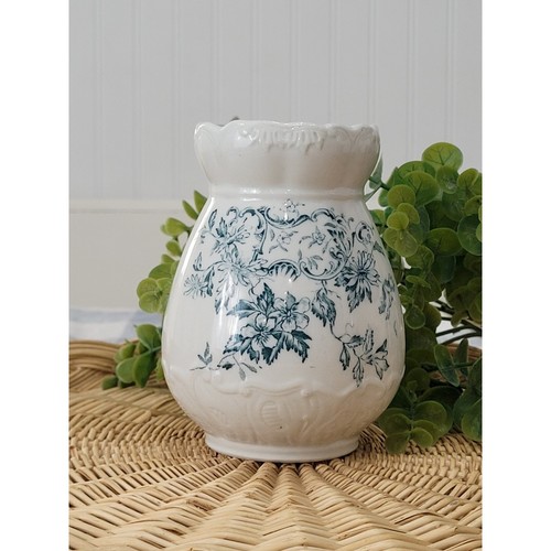 Antique ironstone green blue - ironstone, green/blue