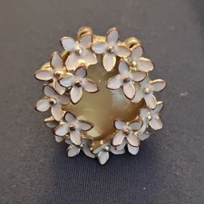 Small Bundle Of flower Ring, 4 Necklaces And Earrings Crystal Rabbit Green Beads