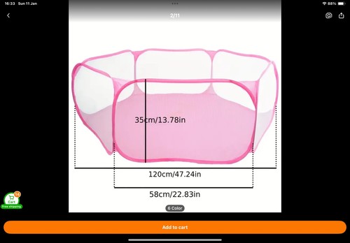 Brand new pink pet - pink, enclosure