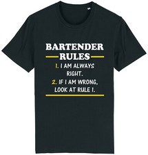 Bartender Rules T-Shirt Funny