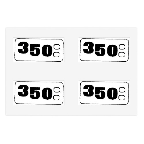 Bultaco 350cc fender decals - bultaco,