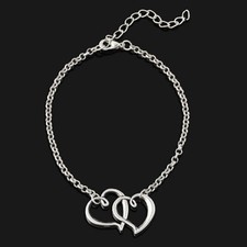 Double Heart Ankle Anklet