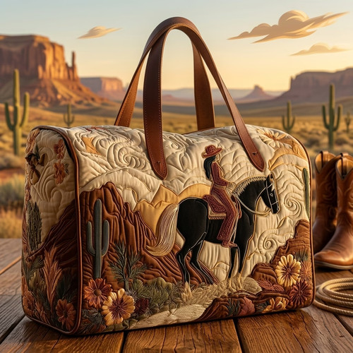 Western cowgirl semi - cowgirl, semi-quilted