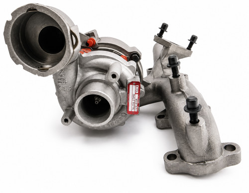 Turbocharger with exhaust - with,