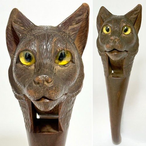 Antique black forest carved - black,