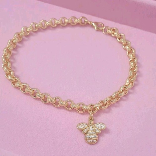 Ladies gold ankle bracelet - ladies,