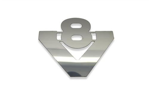 Badge chrome small 150mm - badge,