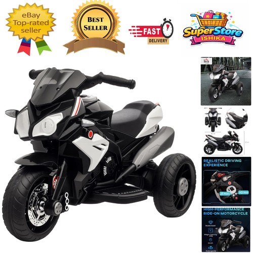 Kids black electric motorbike - kids,