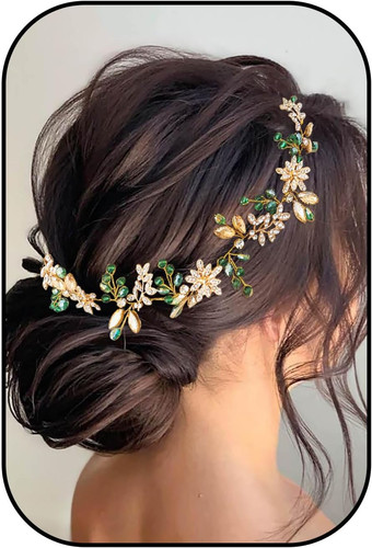 Crystal bridal hair vine - hair,