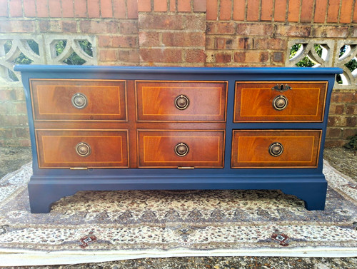 Vintage upcycled chest - vintage,