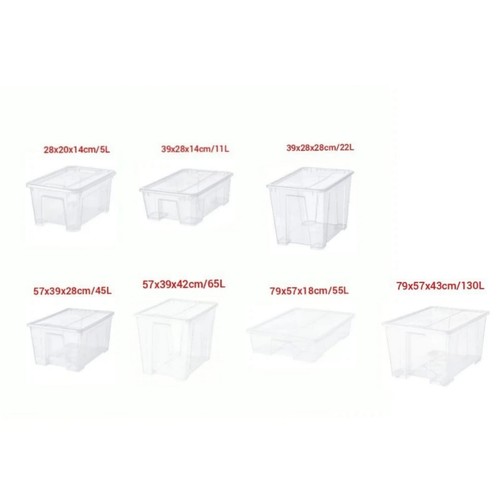 Samla plastic storage boxes - samla,